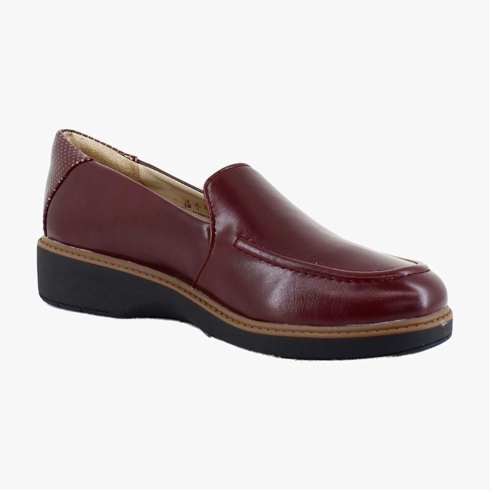 Dr. Scholl's Calm Down Dark Burgundy Red